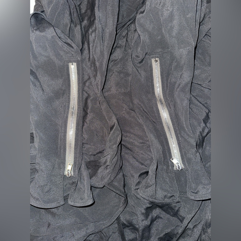 Rick Owens Drape Long Sleeve Wrap Dress Size 40 - Picture 8 of 13